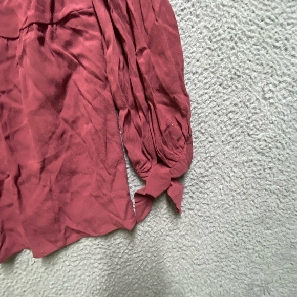 The Nines by Hatch Blouse Women Medium Pink 3/4 Sleeve Maternity Dress Shirt NWT - Picture 8 of 10